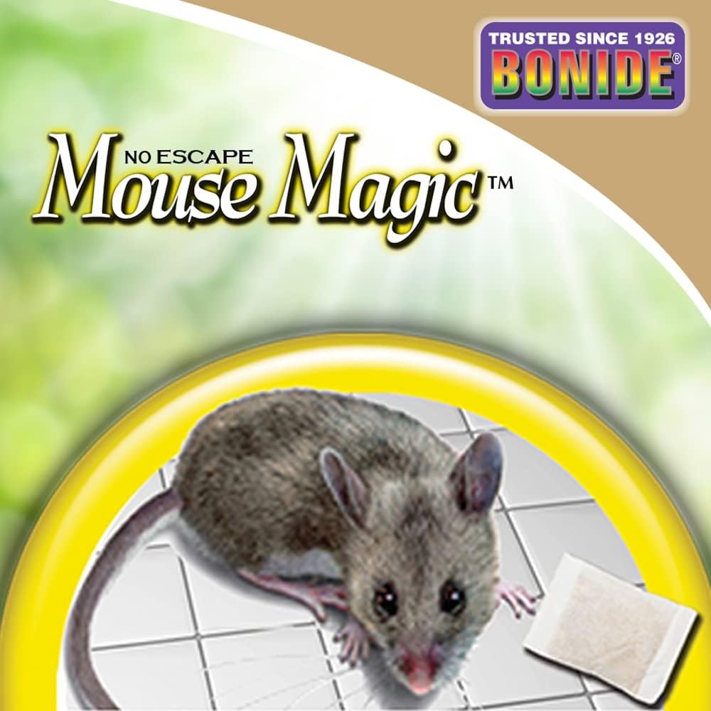 Bonide Mouse Magic Mouse Repellent Scent Packs, 4 Ready-to-Use Packs for Indoor & Outdoor Use, People & Safe 12-pk(Scent Packs)