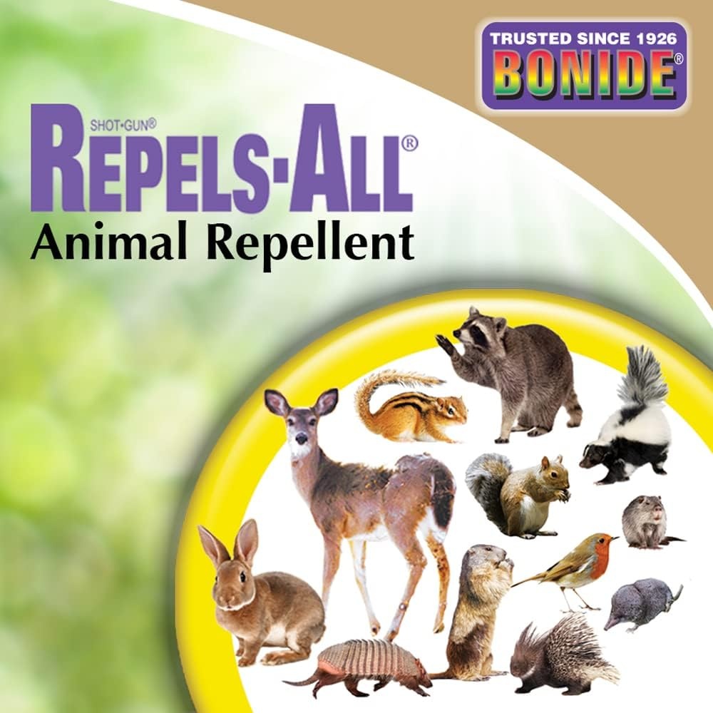 Bonide Repels-All Animal Repellent, 32 oz Ready-to-Use Spray, Outdoor Garden Deer & Rabbit Repellent, People & Pet Safe(Ready-To-Use)