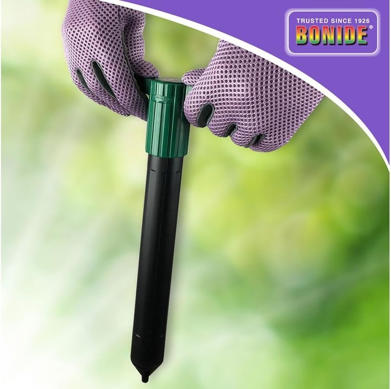 Bonide Molemax Animal Repellent Stake For Gophers and Moles, Battery Operated, Humane Repellent(No Size (Pack of 1))