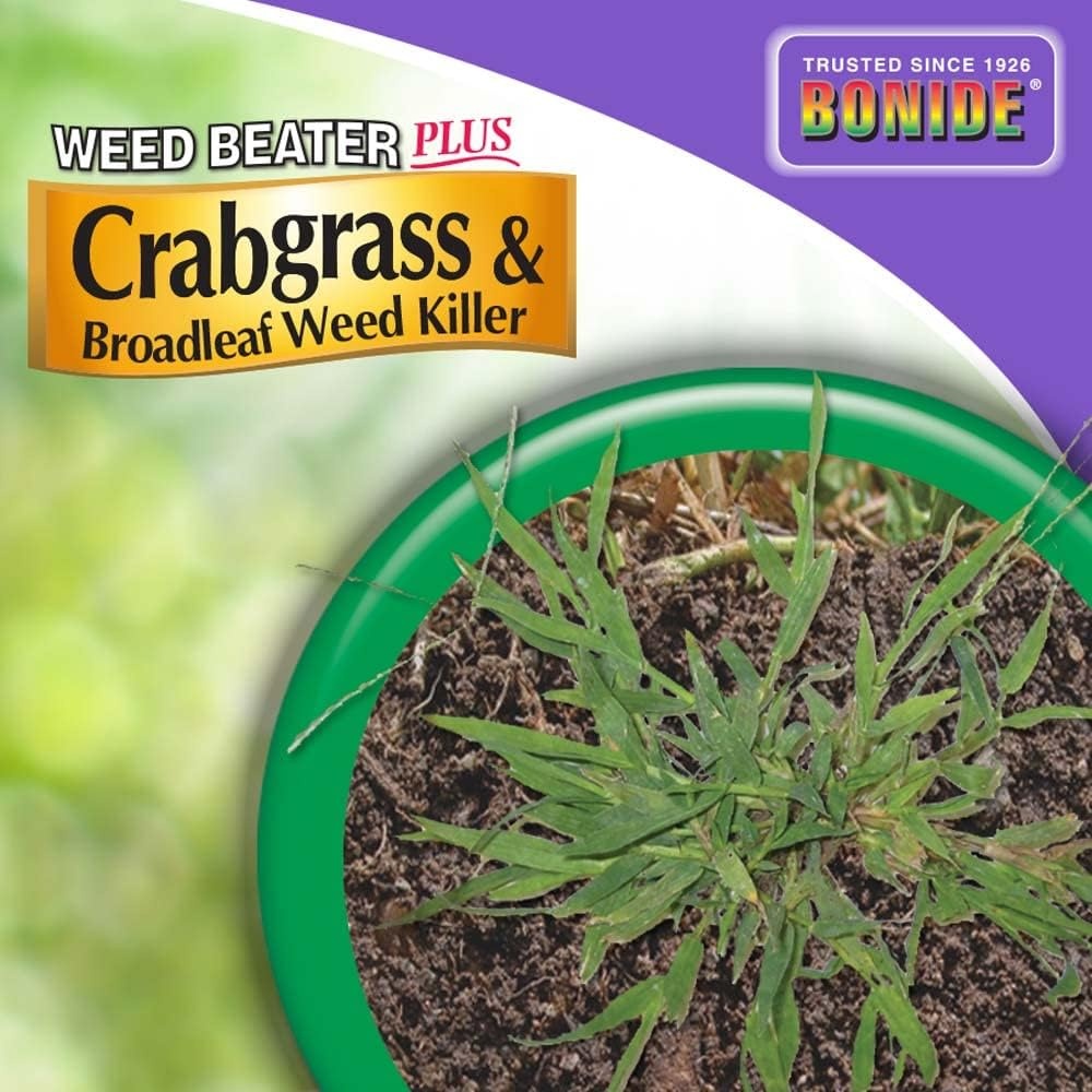 Bonide Weed Beater Plus Crabgrass & Broadleaf Weed Killer, 128 oz Ready-to-Use Spray, Fast-Acting Control for Broadleaf Weeds(Ready-To-Use)