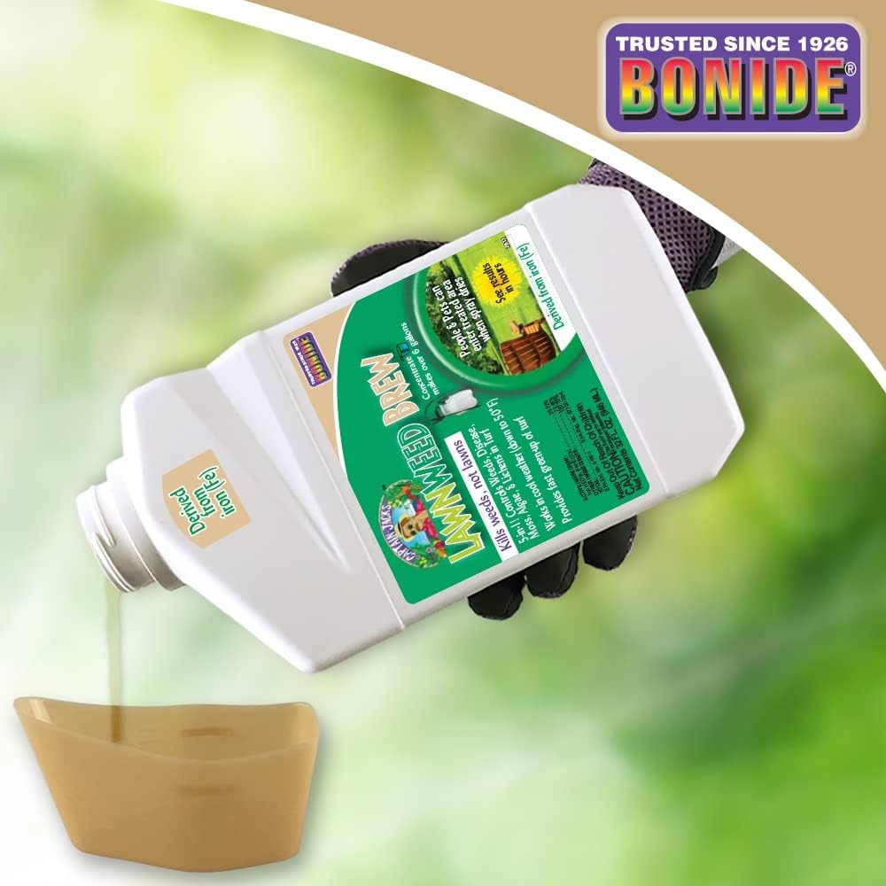 Bonide Captain Jack’s Lawnweed Brew, 32 oz Concentrate, Fast-Acting Formula Controls Weeds, Moss, Algae, Lichens & Disease(32 Fl Oz (Pack of 1))