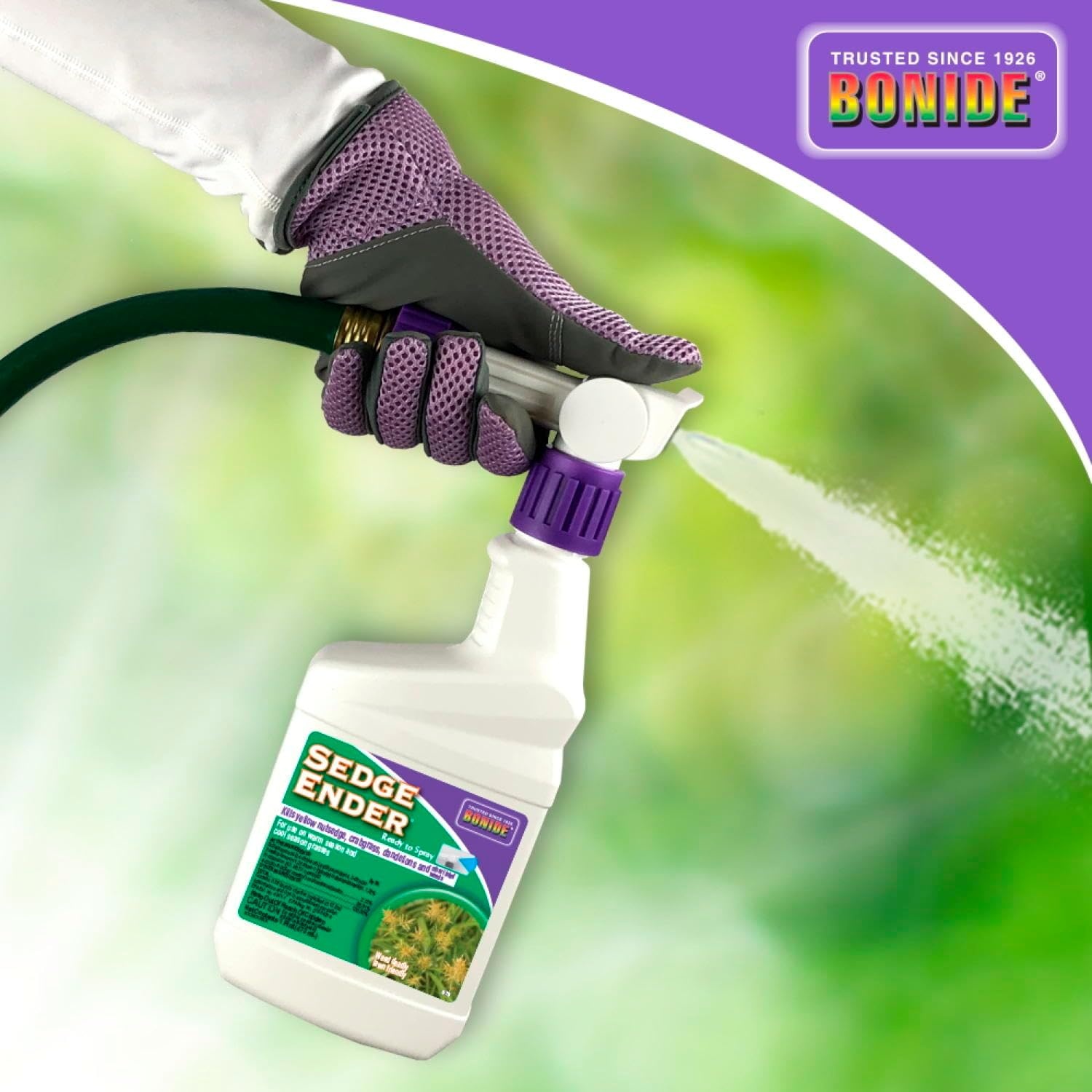 Bonide Sedge Ender, 16 oz Ready-to-Spray Weed Killer For Outdoors, Fast-Acting and Rainproof, Lawn Friendly Formula