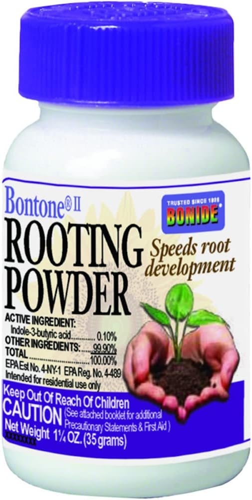 Bonide Bontone II Rooting Powder, 1.25 oz Ready-to-Use Dust for Houseplants and Transplants Speeds Root Development(1.25 oz (Pack of 6))