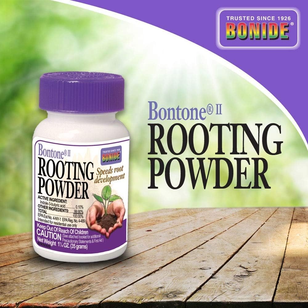 Bonide Bontone II Rooting Powder, 1.25 oz Ready-to-Use Dust for Houseplants and Transplants Speeds Root Development(1.25 oz (Pack of 6))