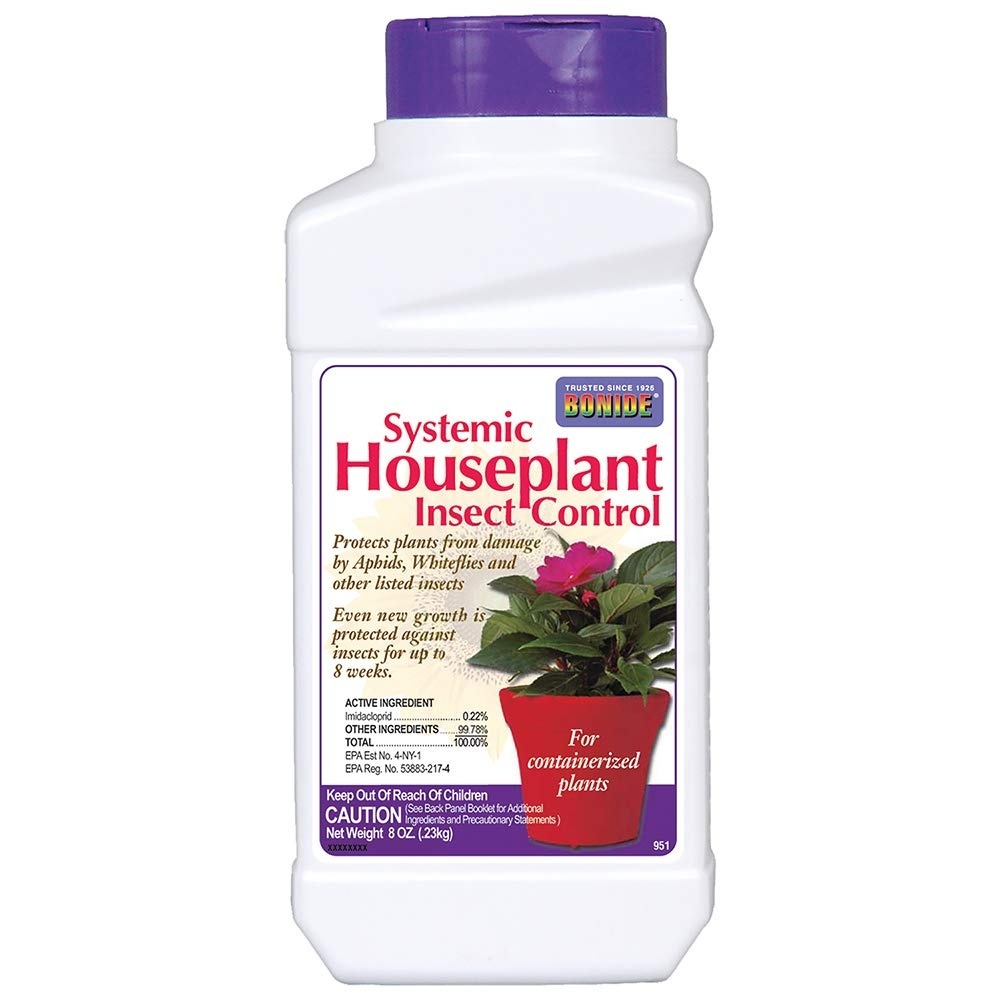Bonide Systemic Houseplant Insect Control, 8 oz Ready-to-Use Granules for Indoors and Outdoors, Protects Plants from Insects(8 Ounces (Pack of 12))