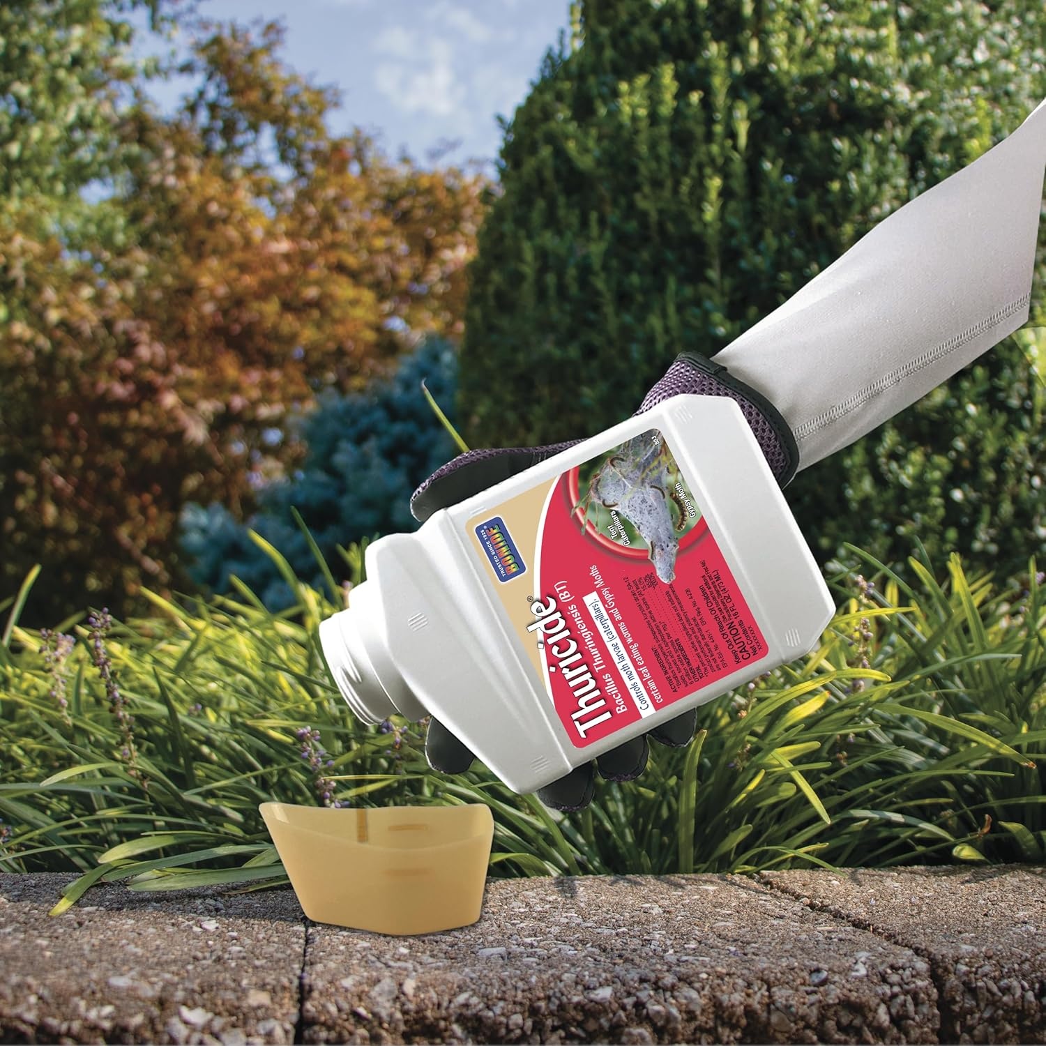Bonide Thuricide BT Concentrate, 16 oz Ready-to-Mix Solution for Caterpillar, Worm and Moth Control in Home Garden
