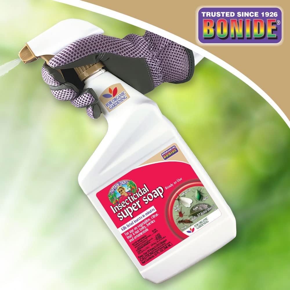 Bonide Captain Jack’s Insecticidal Super Soap, 32 oz Ready-to-Use Spray For Organic Gardening and Outdoor Plants