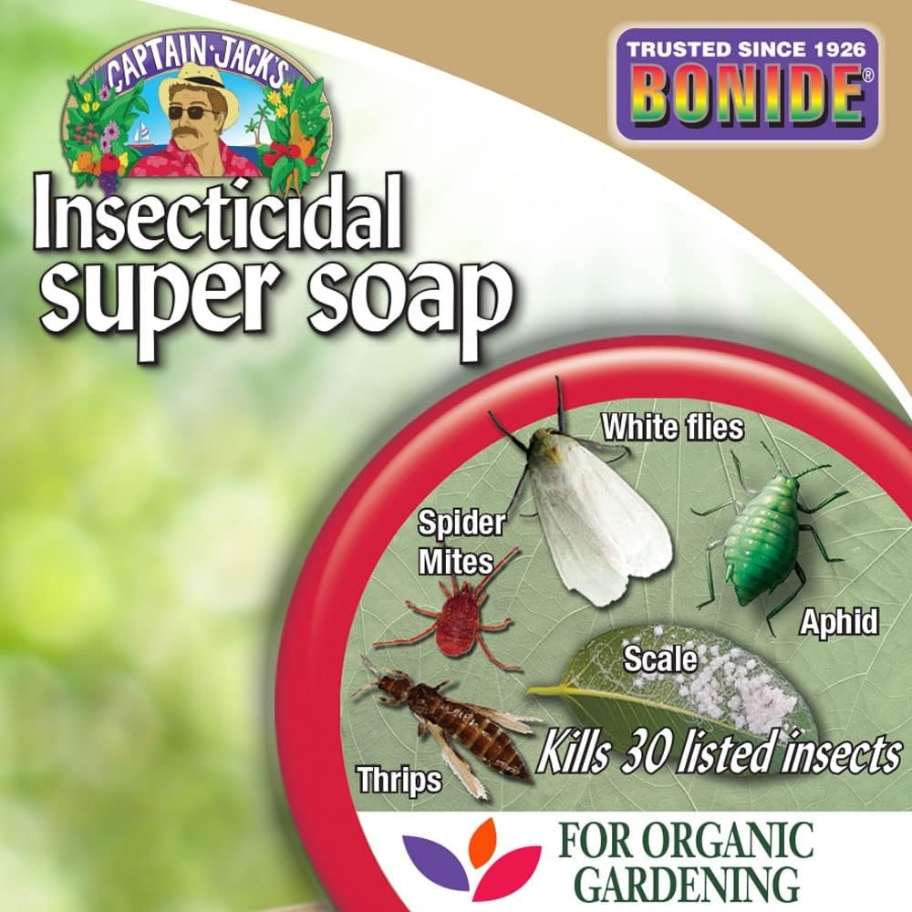 Bonide Captain Jack’s Insecticidal Super Soap, 32 oz Ready-to-Use Spray For Organic Gardening and Outdoor Plants