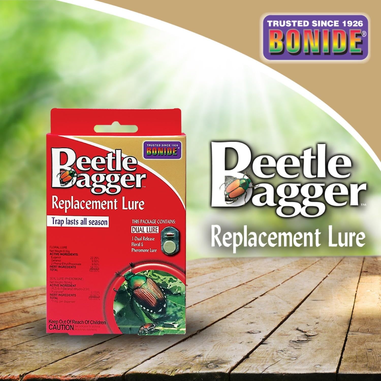 Bonide Beetle Bagger Japanese Beetle Trap Replacement Lures, Long Lasting Dual Floral & Pheromone Lures(No Size)