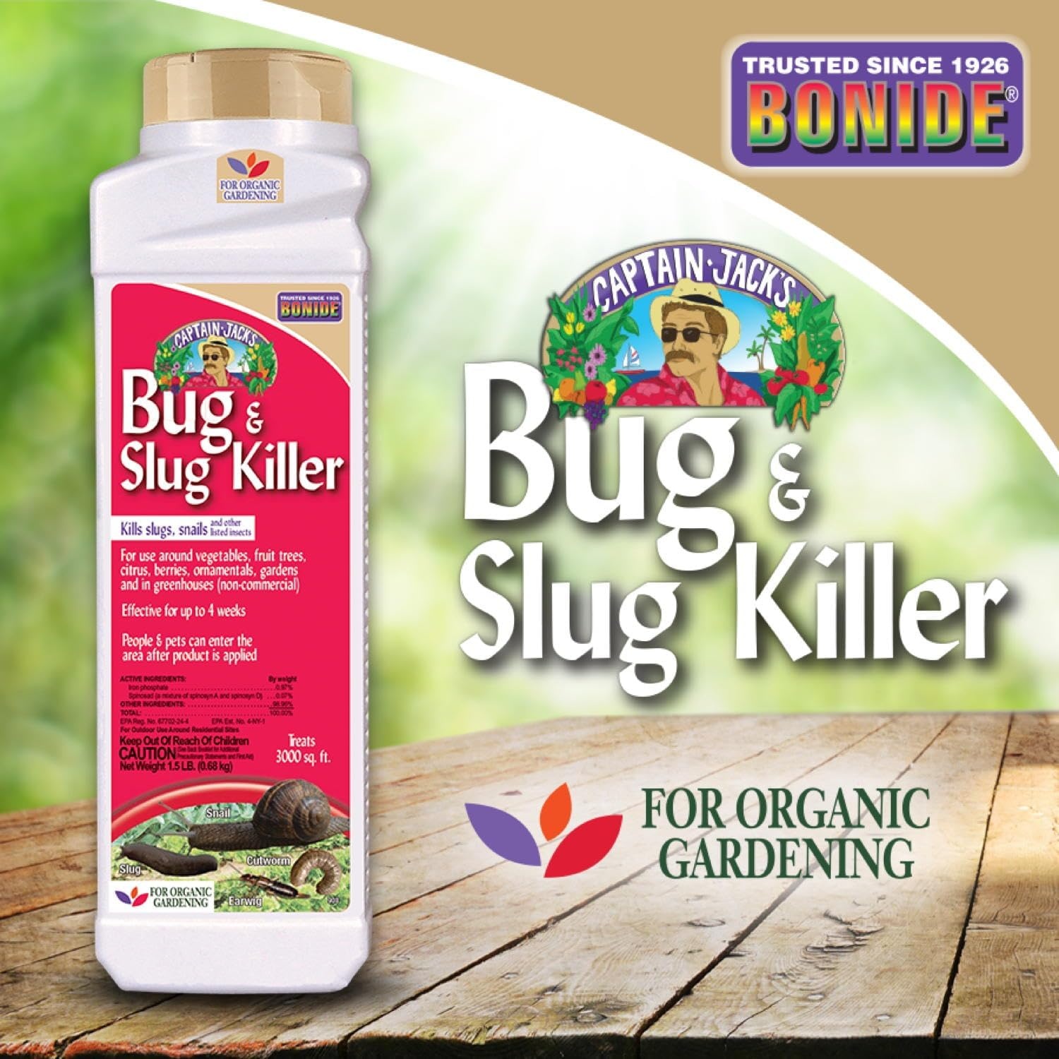 BUG AND SLUG BAIT 1.5LB 037321009085, Granules(1 (Pack of 6))