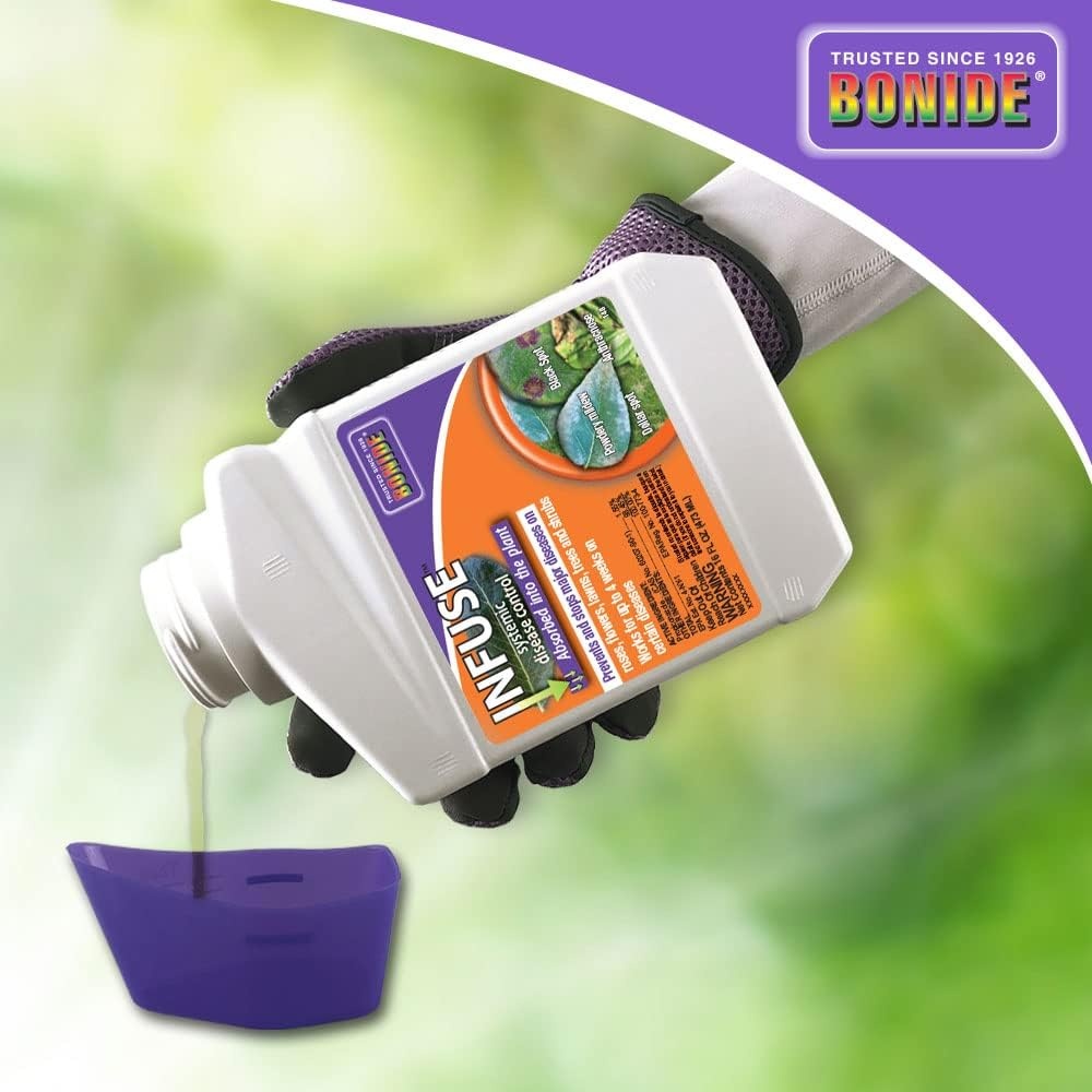 Bonide Infuse Systemic Disease Control, 16 oz Concentrated Solution for Plant Disease Control, Long Lasting & Waterproof(16 oz)