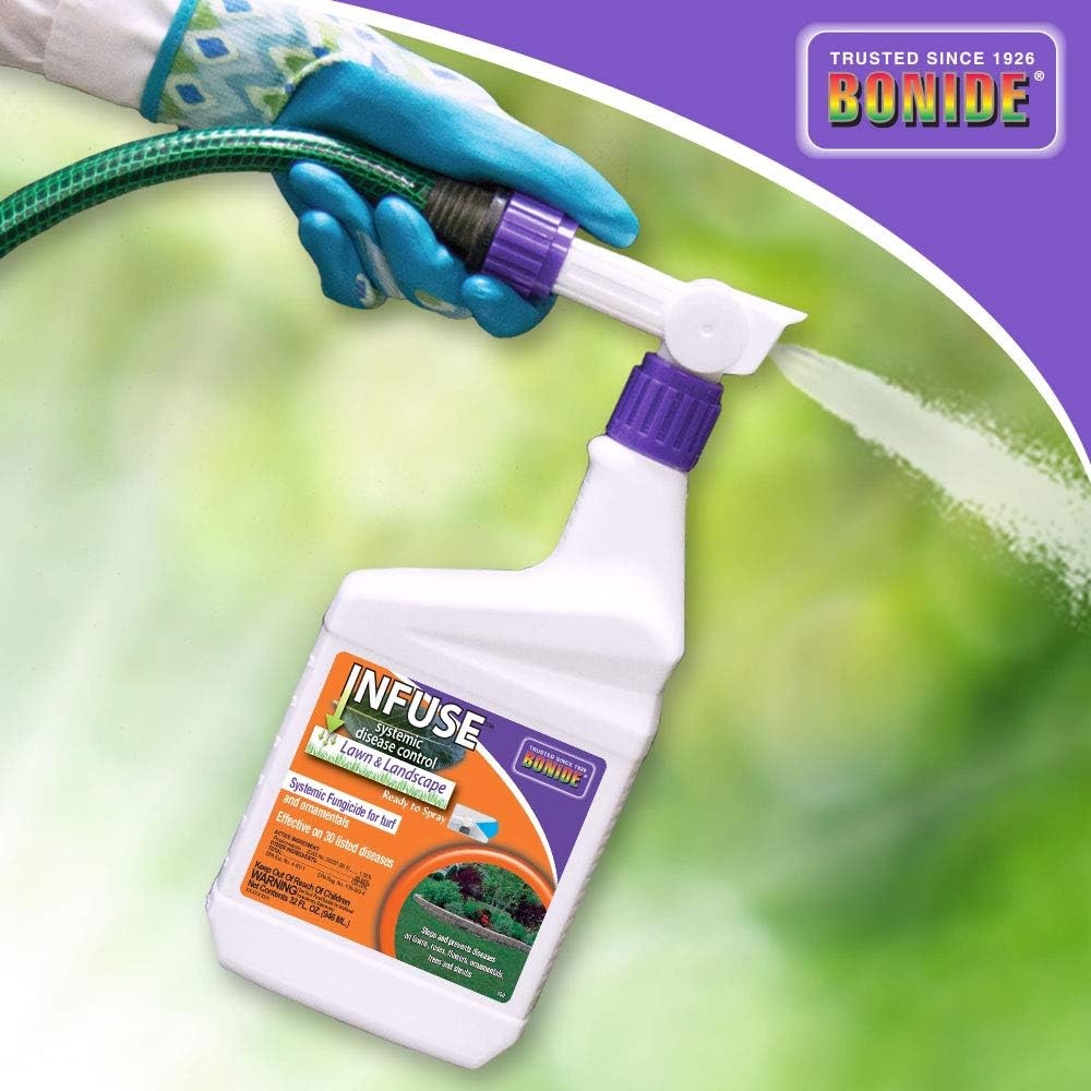 Bonide Infuse Systemic Disease Control, 16 oz Concentrated Solution for Plant Disease Control, Long Lasting & Waterproof(32 oz)
