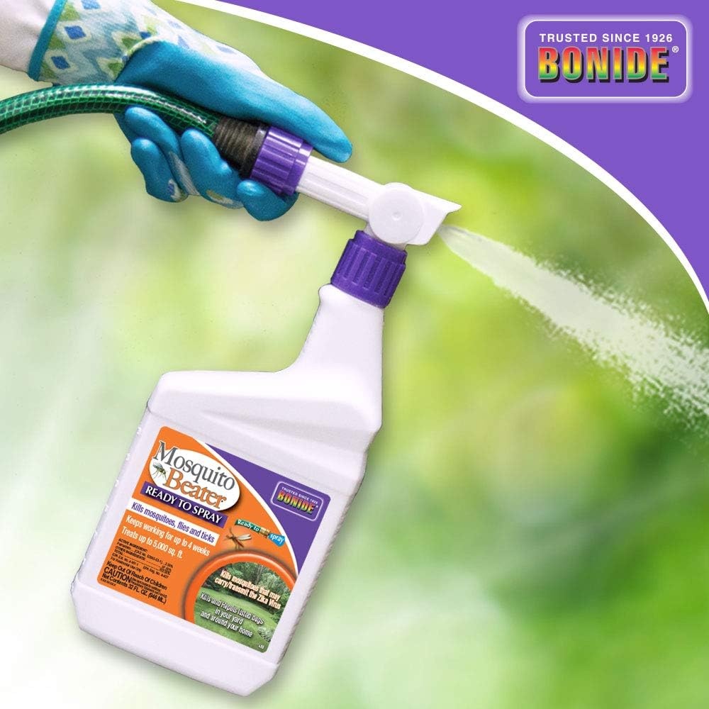 Bonide Mosquito Beater, 32 oz Ready-to-Spray Insect Repellent, Kills Mosquitoes, Flies and Ticks, Long Lasting Control Outdoors