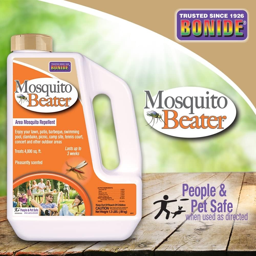 Bonide Mosquito Beater Area Mosquito Repellent , 1.3 lbs, Granules(Granules)