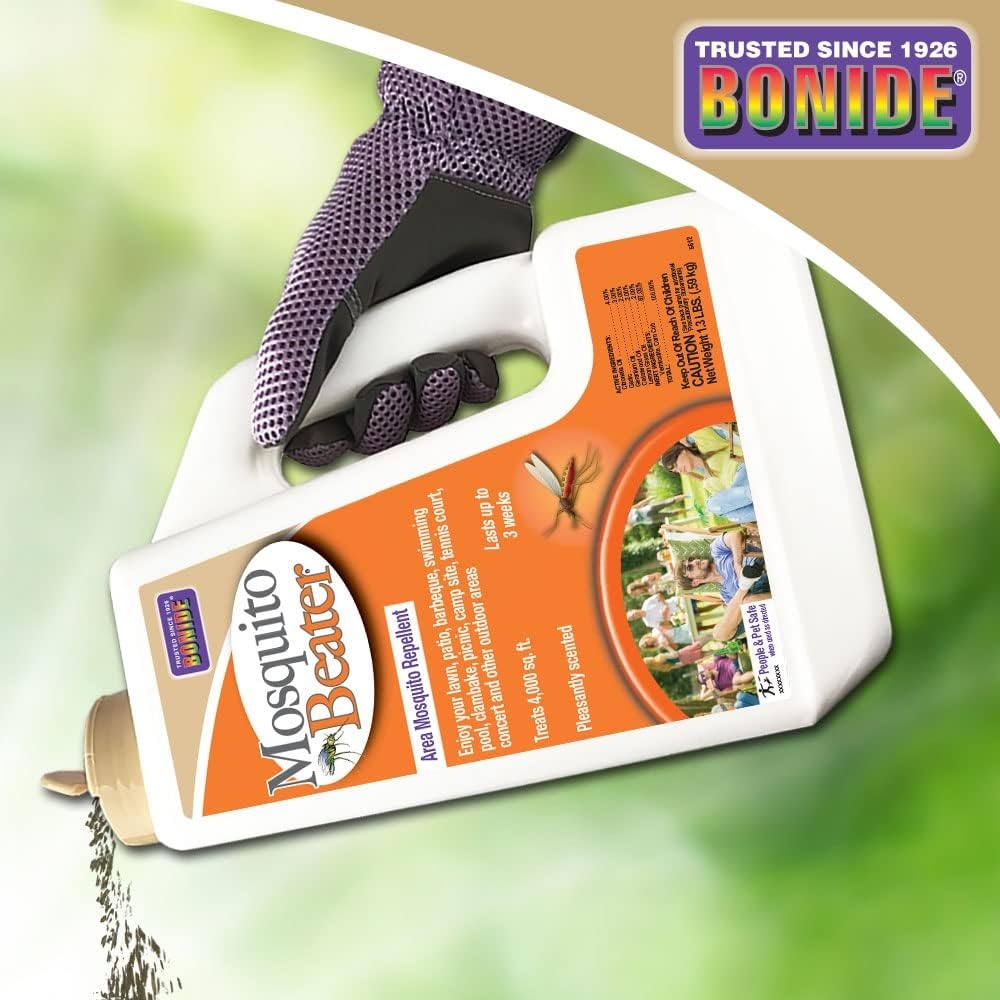 Bonide Mosquito Beater Area Mosquito Repellent , 1.3 lbs, Granules(Granules)