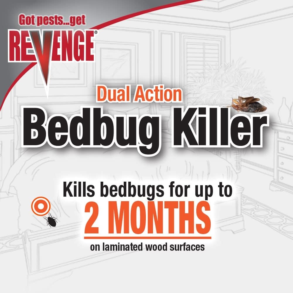 Bonide Revenge Dual Action Bed Bug Killer, 32 oz Ready-to-Use Spray(Ready-to-Use)