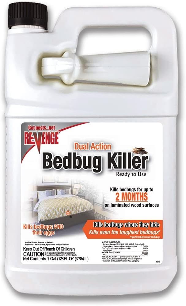 Bonide Revenge Dual Action Bed Bug Killer, 32 oz Ready-to-Use Spray(Ready-to-Use)