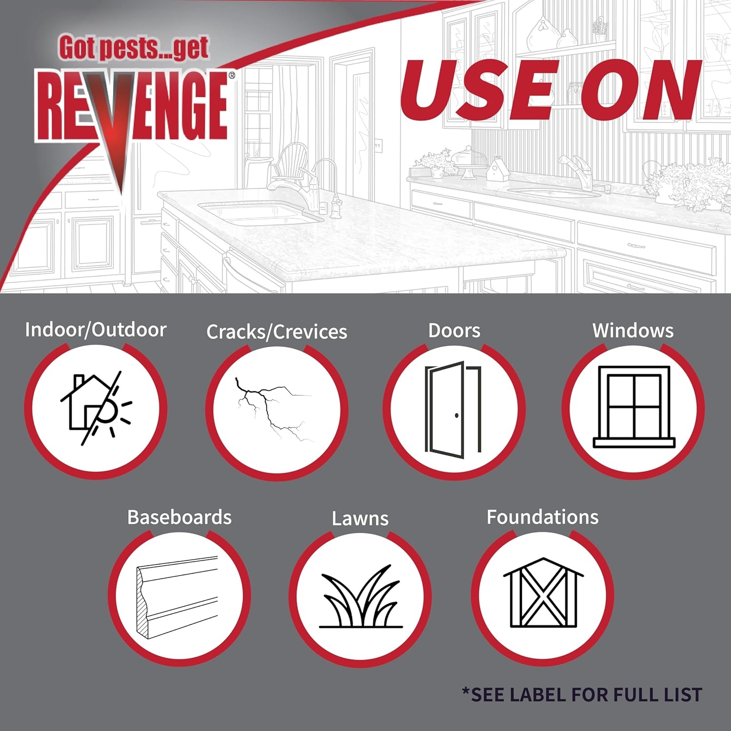 Revenge Spider & Ground Bee Killer for Indoors and Outdoors, 10 oz Ready-to-Use Dust Treatment Repels Ants, Bees, Roaches, Spiders and More
