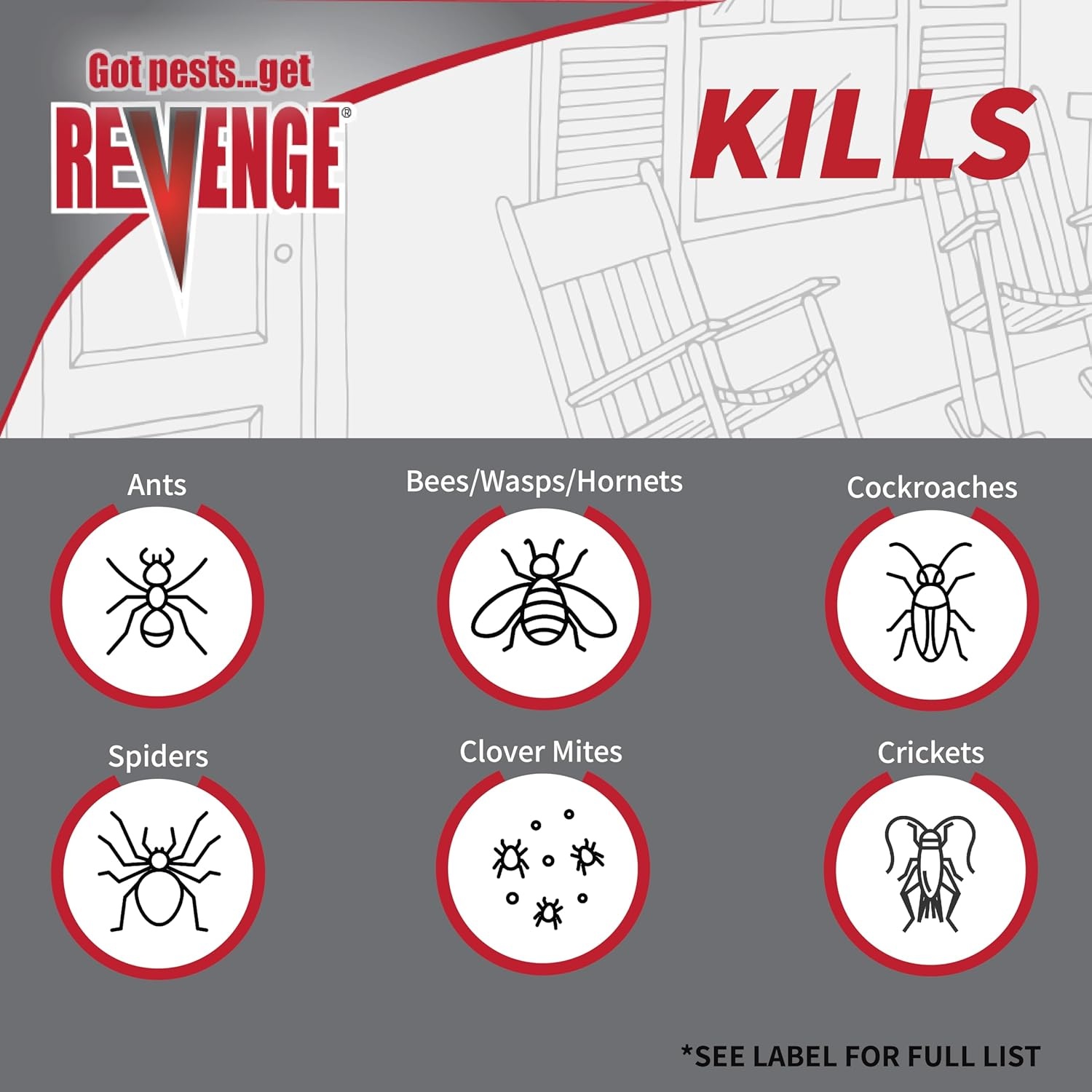 Revenge Spider & Ground Bee Killer for Indoors and Outdoors, 10 oz Ready-to-Use Dust Treatment Repels Ants, Bees, Roaches, Spiders and More