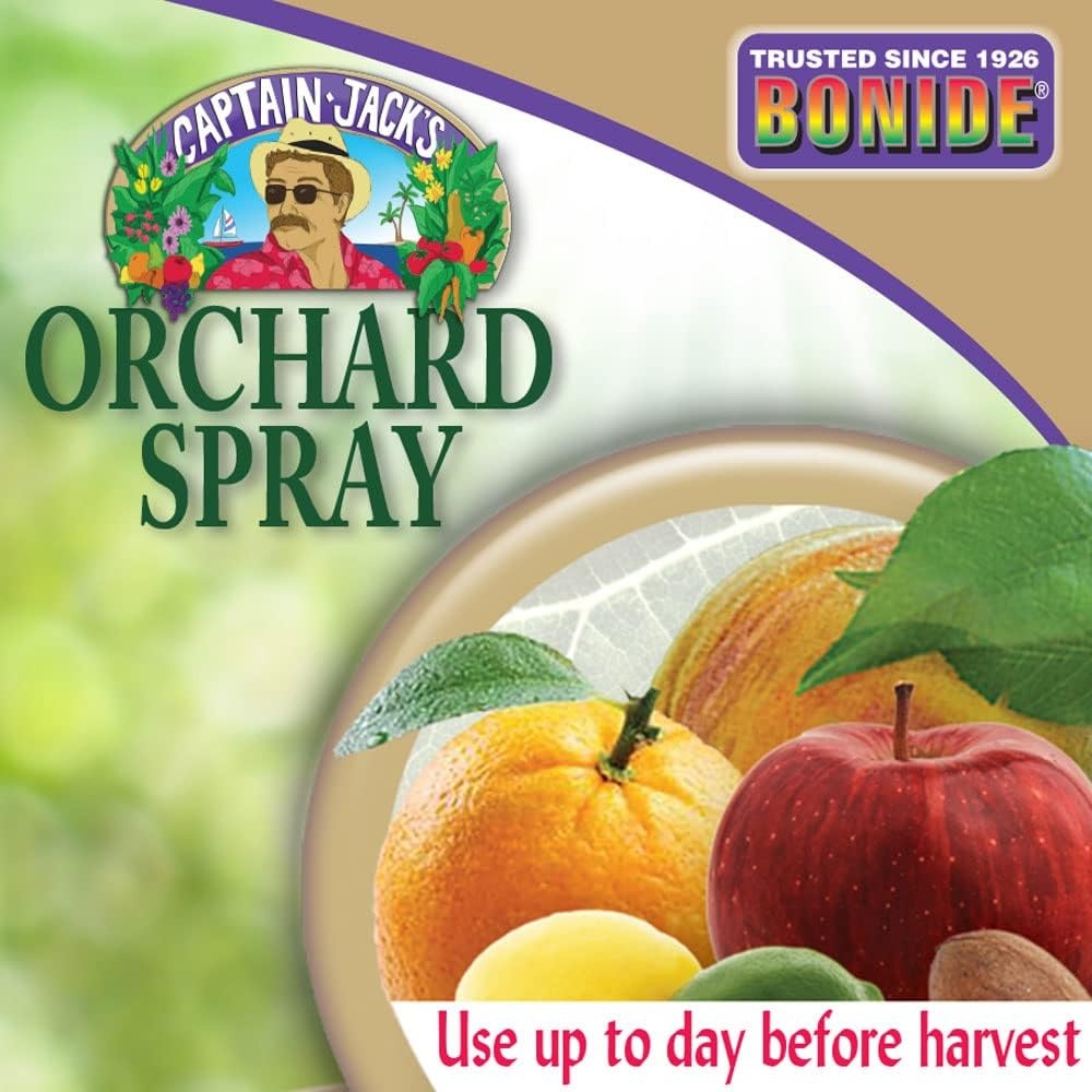 Bonide Captain Jack’s Citrus, Fruit & Nut Orchard Spray, 32 oz Concentrate, Multi-Purpose Fungicide, Insecticide and Miticide(32 oz)