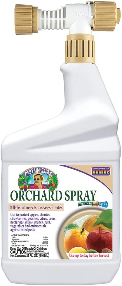 Bonide Captain Jack’s Citrus, Fruit & Nut Orchard Spray, 32 oz Concentrate, Multi-Purpose Fungicide, Insecticide and Miticide(32 oz)