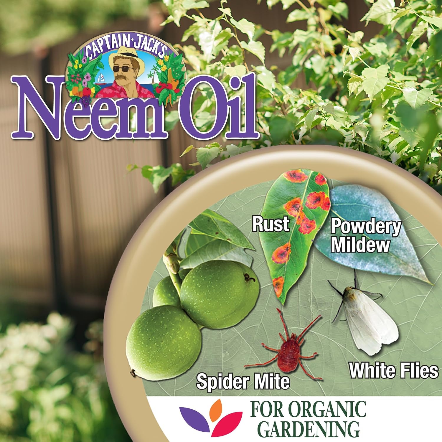 Bonide Captain Jack’s Neem Oil, 16 oz. Concentrate, Multi-Purpose Fungicide, Insecticide and Miticide for Organic Gardening