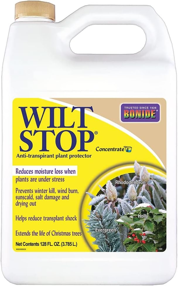 Bonide Wilt Stop, 32 oz Concentrated Anti-Transpirant Plant Protector, Long Lasting Effects, Extend the Life of Plants(Concentrate)