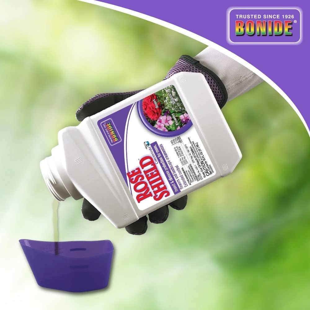Bonide Rose Shield Spray, 16 oz Concentrate, Insect and Disease Protection for Roses, Flowers and Ornamentals(1 Count (Pack of 1))